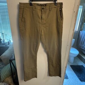 Hurley Men's Olive Tan Chino Pants